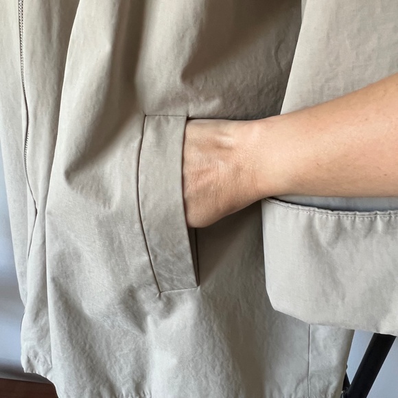 CALVIN KLEIN hooded cape trench coat - Picture 8 of 16